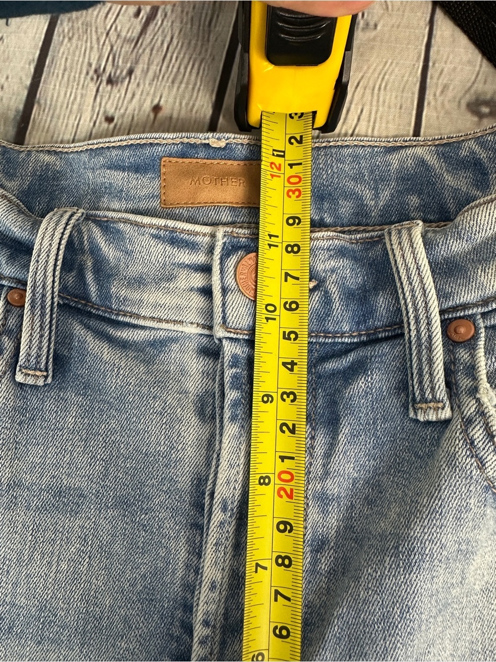 MOTHER the tripper in flowers high rush button fly jeans size 28 - Picture 9 of 9